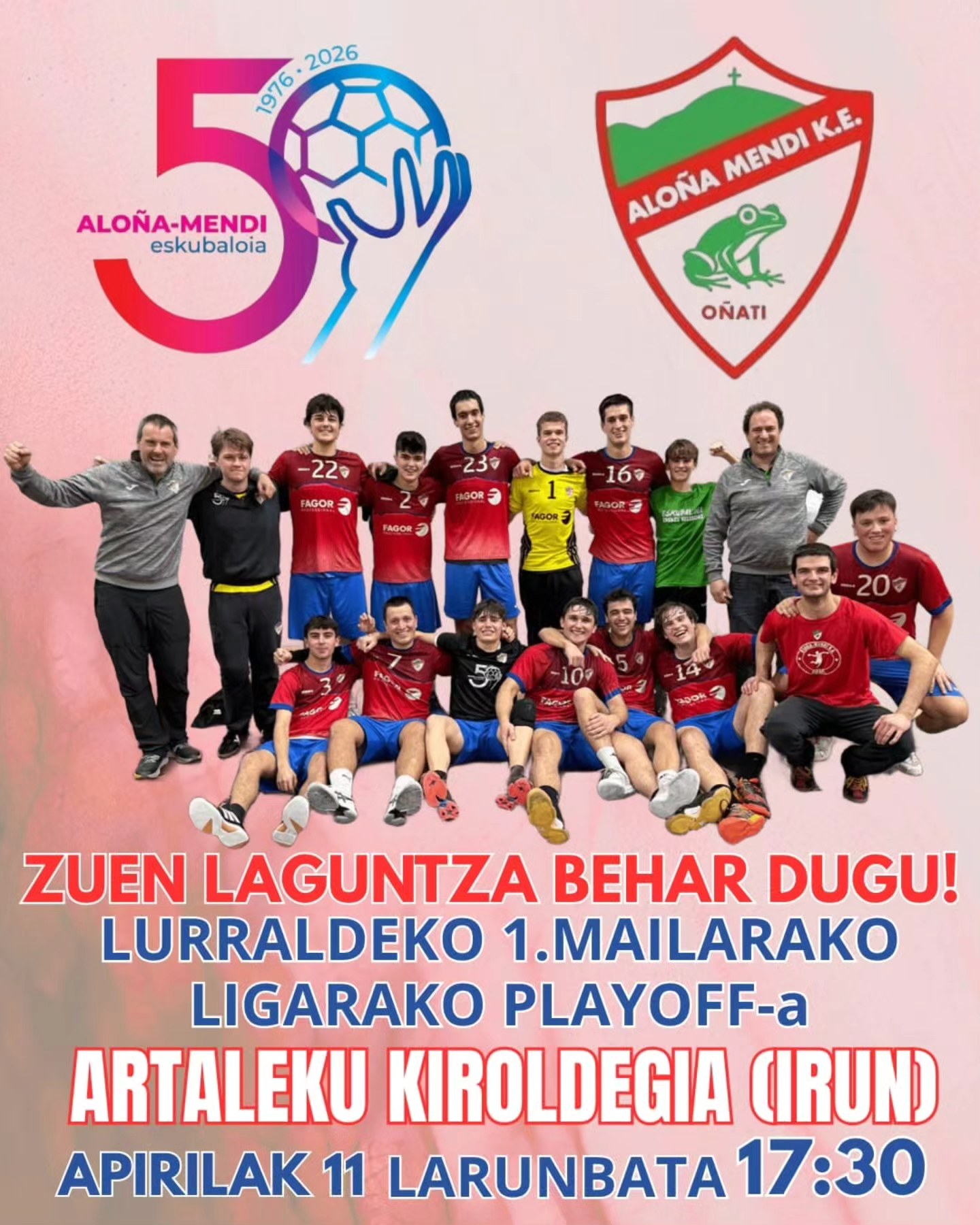 Imagen de la entrada: Senior mutilek Lurraldeko 1.mailara igotzeko Playoffa jokatzen dute aste honetan